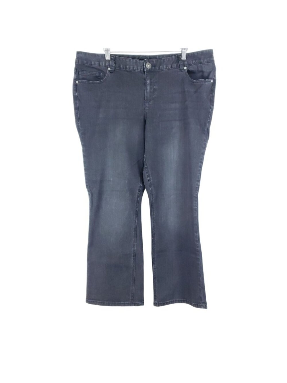Maurices Straight Leg Jeans Women's Size 22 Short Black Stretch